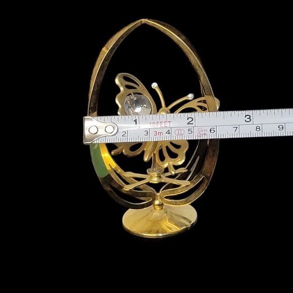 Vintage Crystal Delight Brass 24K Gold Plated Figurines (Set of 2) - Picture 7 of 9